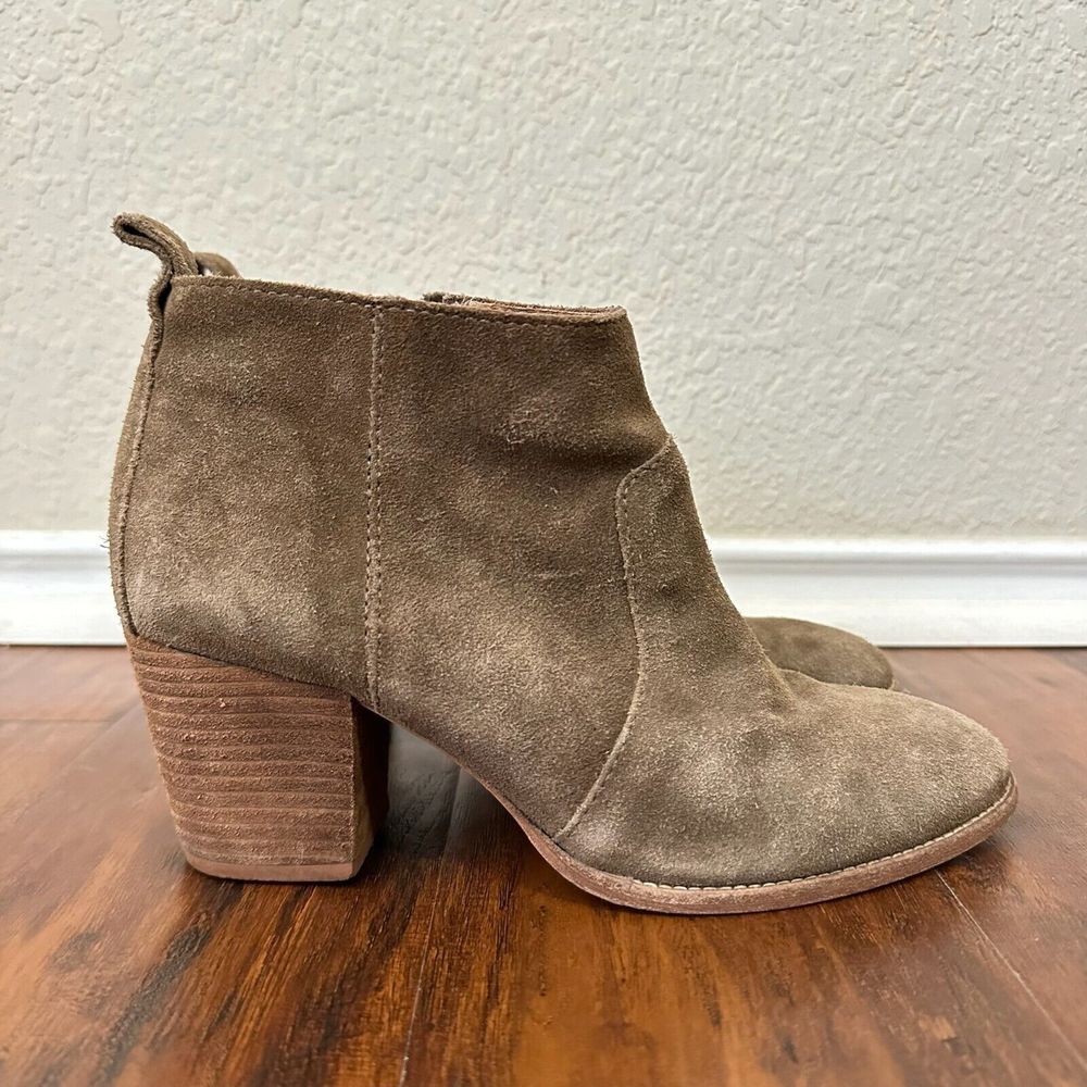 MADEWELL Brenner Ankle Boots #G8041 in Brown Suede